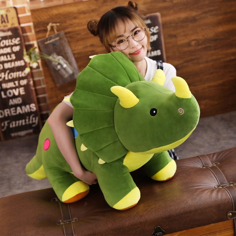 Cute Simulation Dinosaur Plush Toy Doll Pillow Triceratops Doll