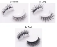 Reusable 3D Mink Lashes Natural False Eyelashes Self Adhesive Fake Glue Free Makeup Eyelash Extension Silk - Setd - View 1
