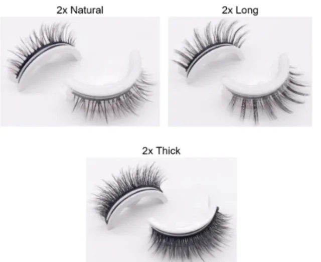 Reusable 3D Mink Lashes Natural False Eyelashes Self Adhesive Fake Glue Free Makeup Eyelash Extension Silk Setd - Shop at LoveMi