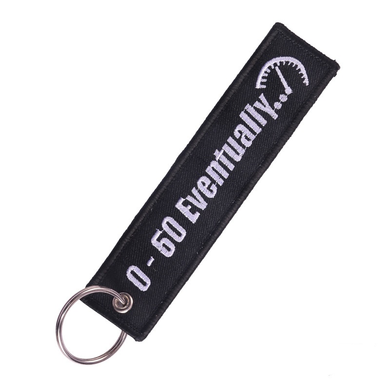 Title 1, Personalized Motorcycle Keychain Black Backgrou...