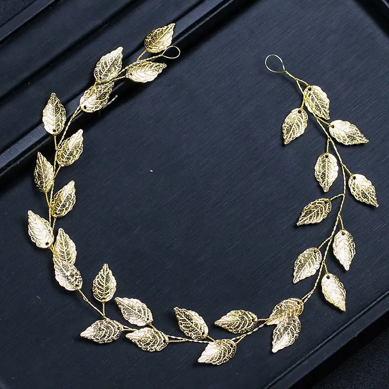 Gold and Silver Leaf Hair Band