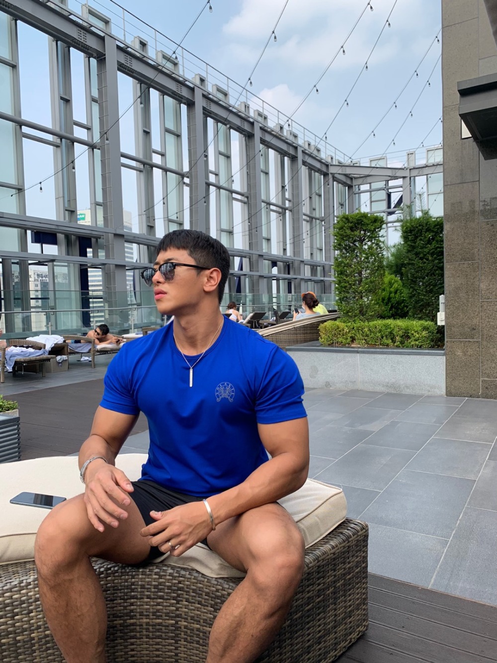 Men's Short Sleeve Slim Stretch Fitness T-shirt