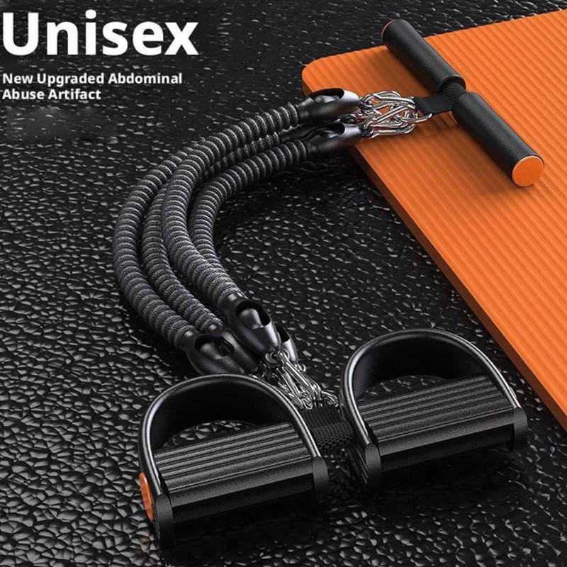 Pedal Resistance Band With 4 Tubes, Adjustable 25-100lb Full Body Workout — image 4