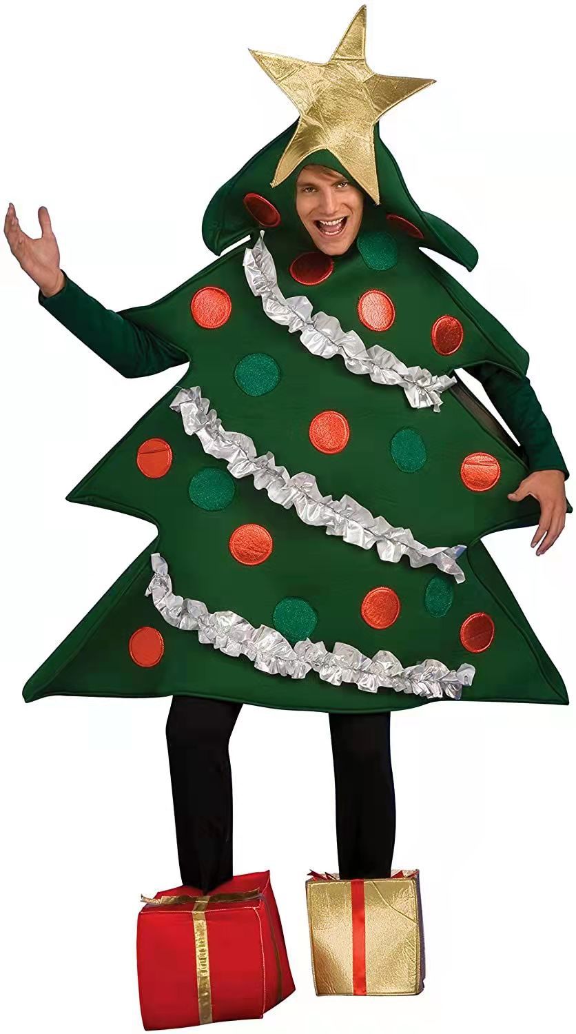 Title 2, Ropa de muñeca de árbol de Navidad puesta en es...