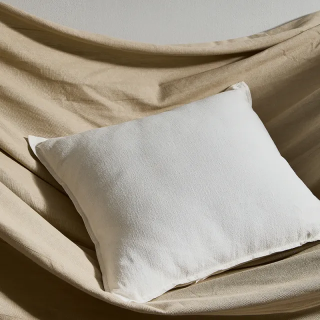 Pure Cotton And Linen Linen Solid Color Pillow Simple Modern Beige - Shop at LoveMi