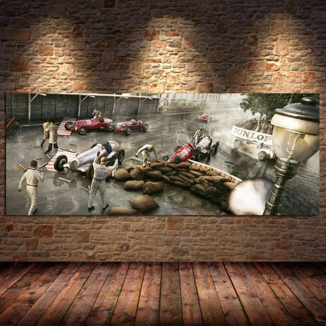 Racing Repair Canvas Painting Poster Home Living Room Decor 2 Style - Shop at LoveMi