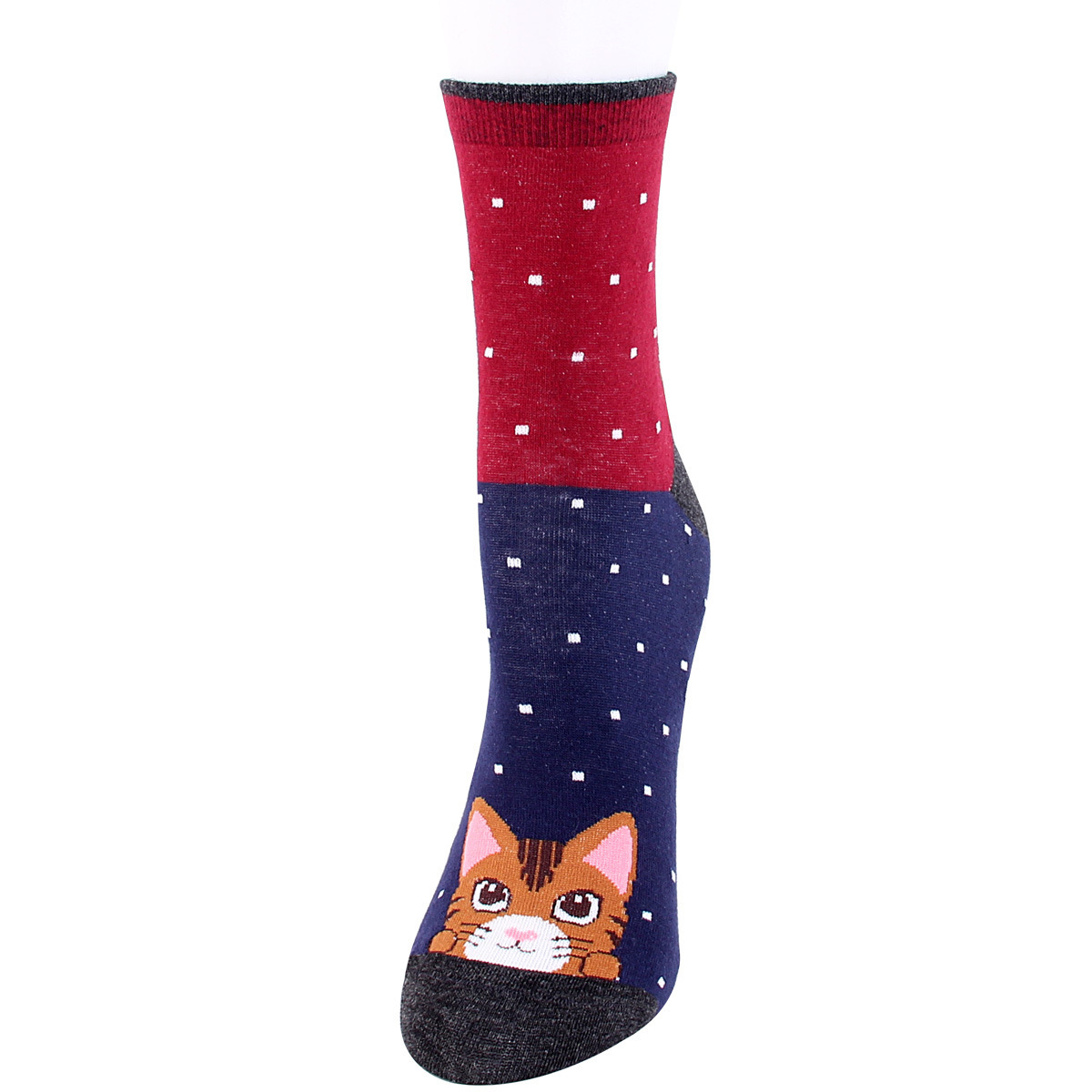 Title 10, Wild Sweat-absorbent Cute Cartoon Puppy Socks