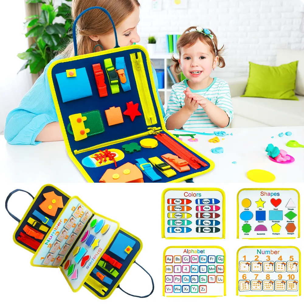 New Busy Book Children's Board Dressing and Buttoning Learning