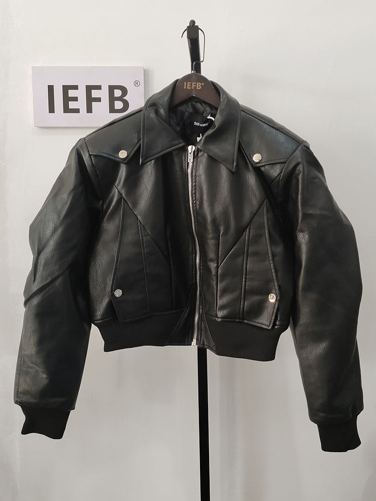 Men's Pu Leather Short Motorcycle Suit