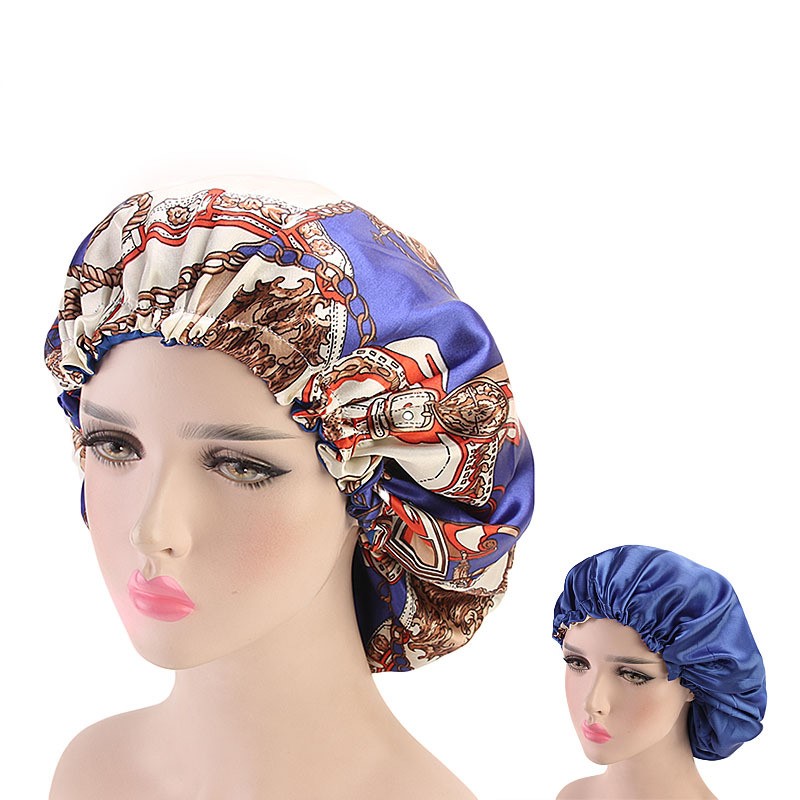 Title 4, Satin double lace nightcap chemotherapy cap