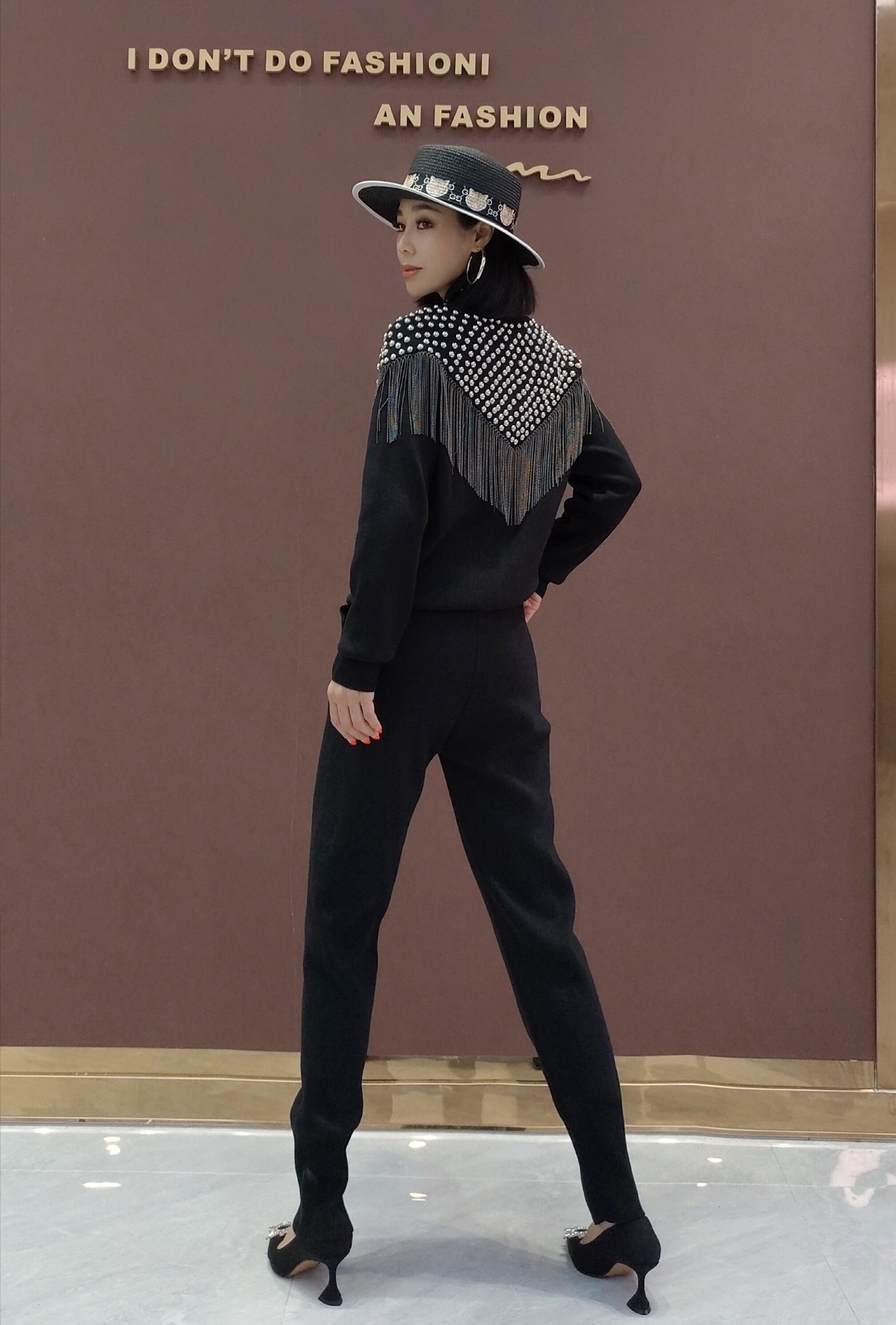 Women's Two-piece Casual Knit Suit