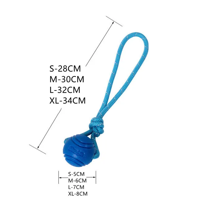 Pet Dog Bouncy Ball, Bite resistant Solid Ball, Rubber Bite Bluea - Shop at LoveMi