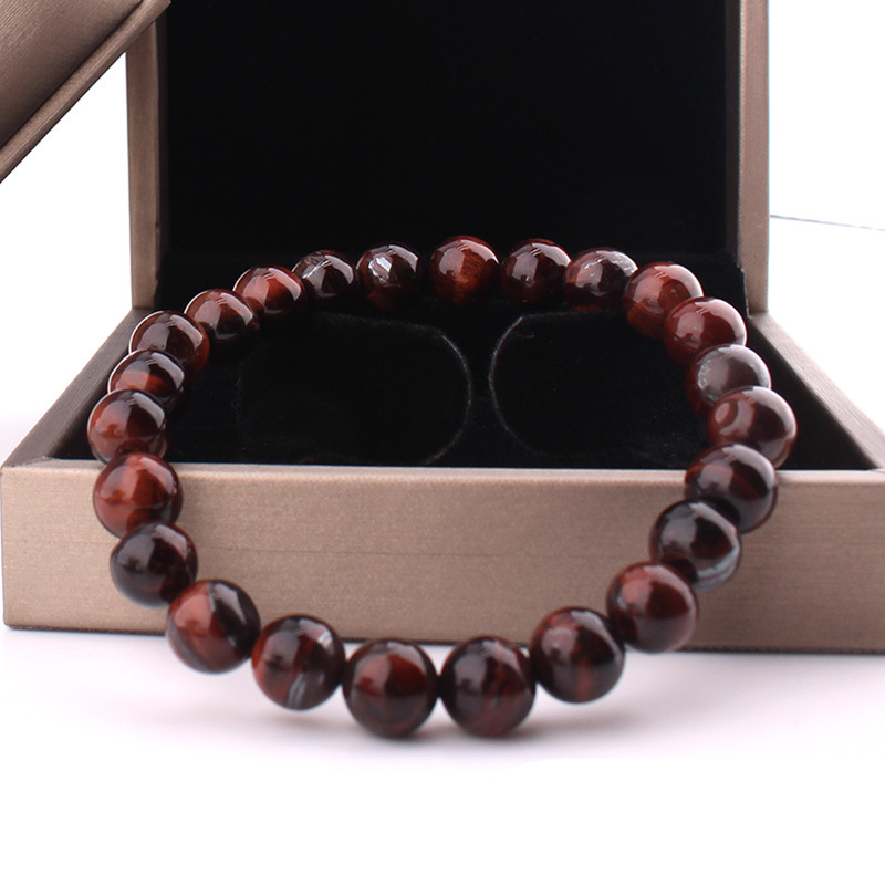 Men And Women Fashion Simple Natural Tiger Eye Bracelet