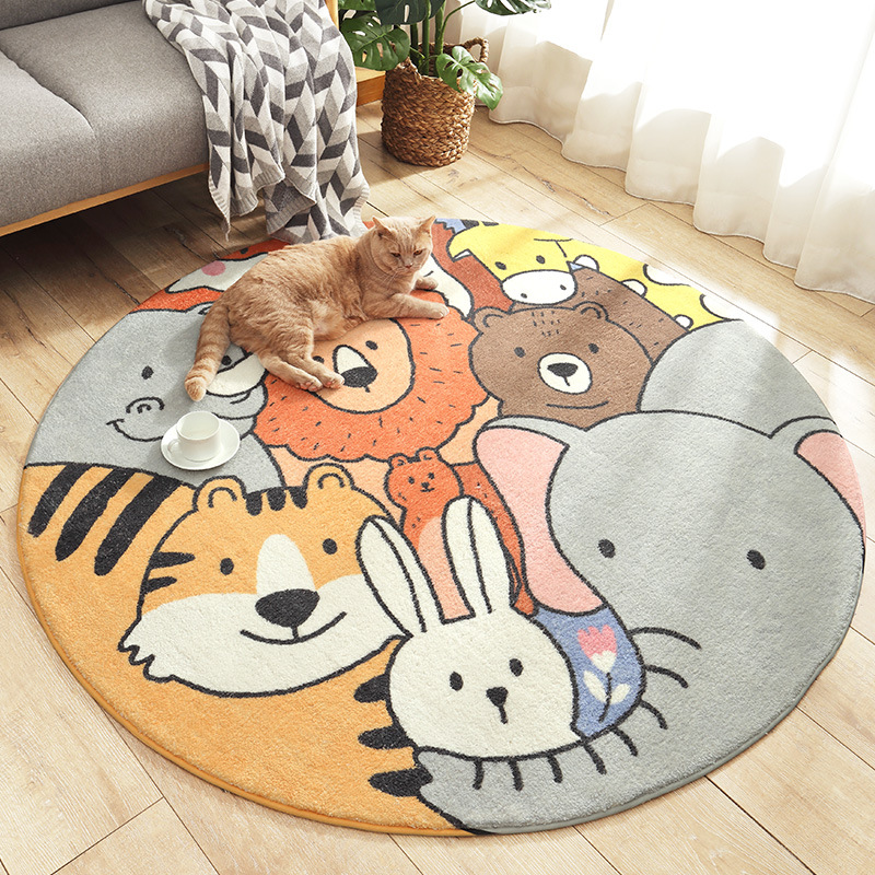b6b6228e 0467 428b af66 67093052e87a - Home Living Room Bedroom Bedside Round Floor Mat