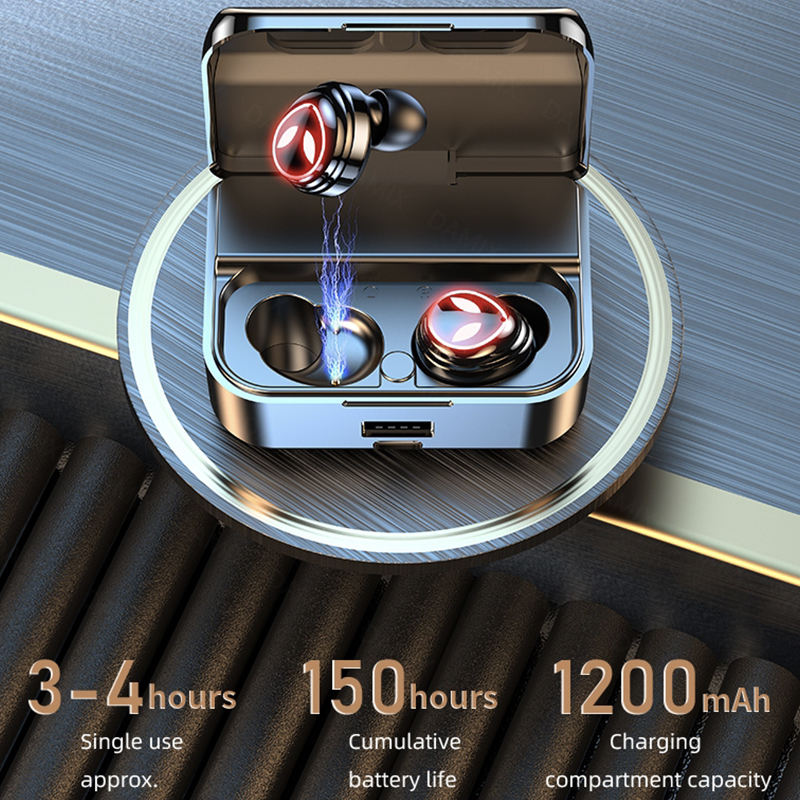 Bluetooth Headset Wireless Binaural Mini