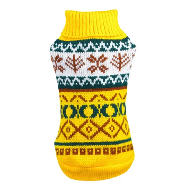 Fashion Pet Geometric Diamond Plaid Sweater - Shop at LoveMi