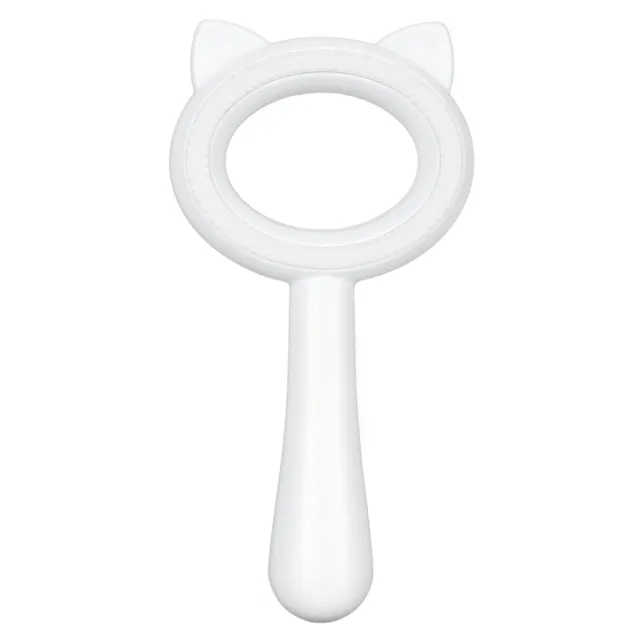 Pet Grooming Brush Double Sided Deshedding Massage Comb Quick Clean Up Comfortable Handle For Cats Dogs Pets White - Shop at LoveMi