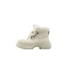 Women's Fashion Padded And Thickened Warm Thick-soled Boots - Beige - View 1