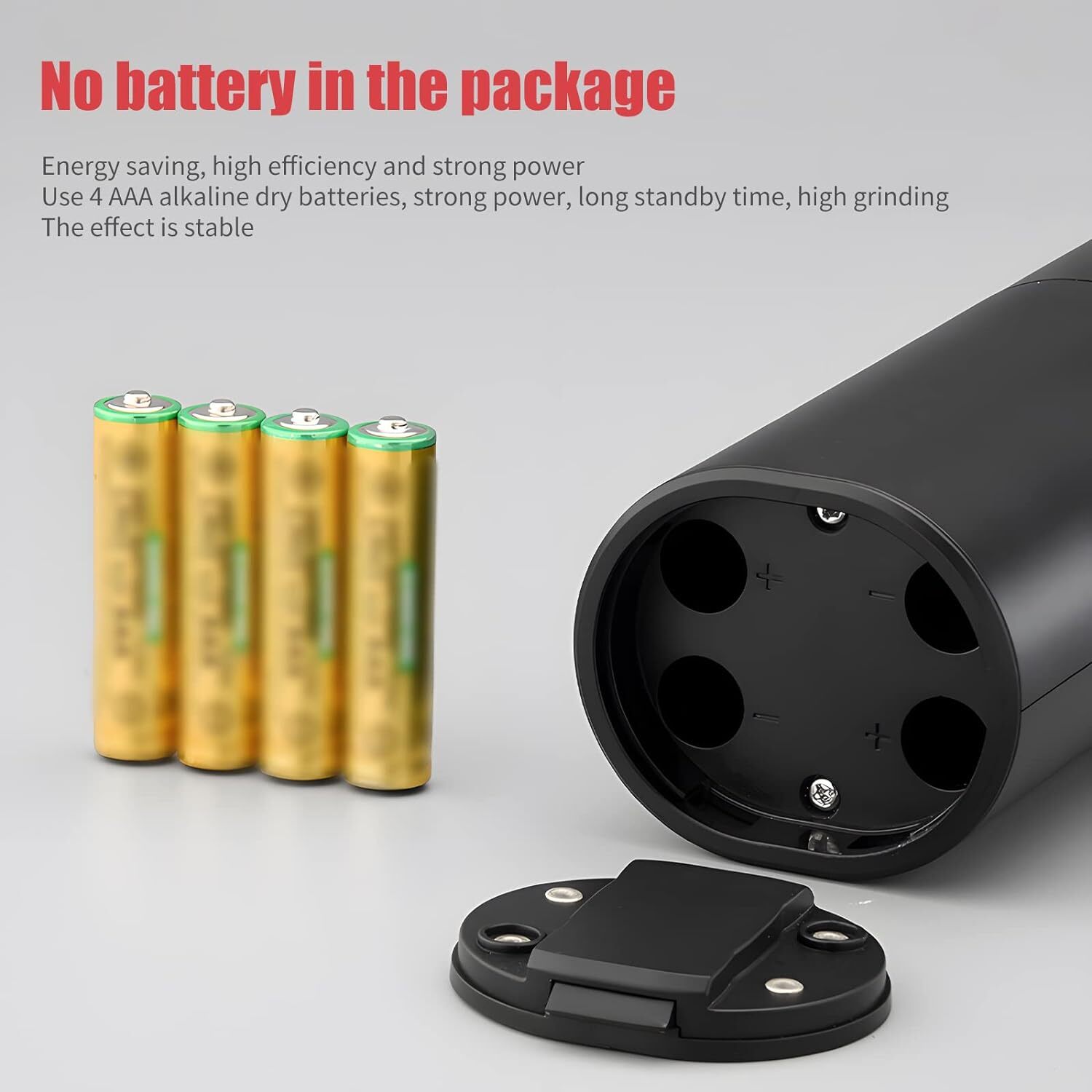 2x Electric Salt And Pepper Grinder LED Auto Mill Shaker Adjustable Coarseness 4