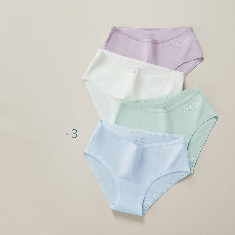 Title 2, Ladies Mid Waist Underwear Women Pure Cotton