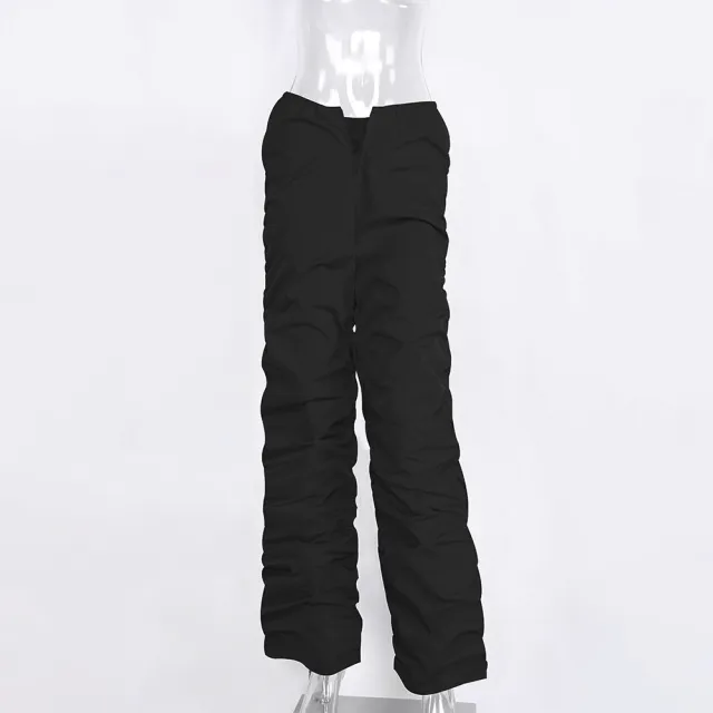 Summer Women's High Waist Trousers Loose Black - Shop at LoveMi