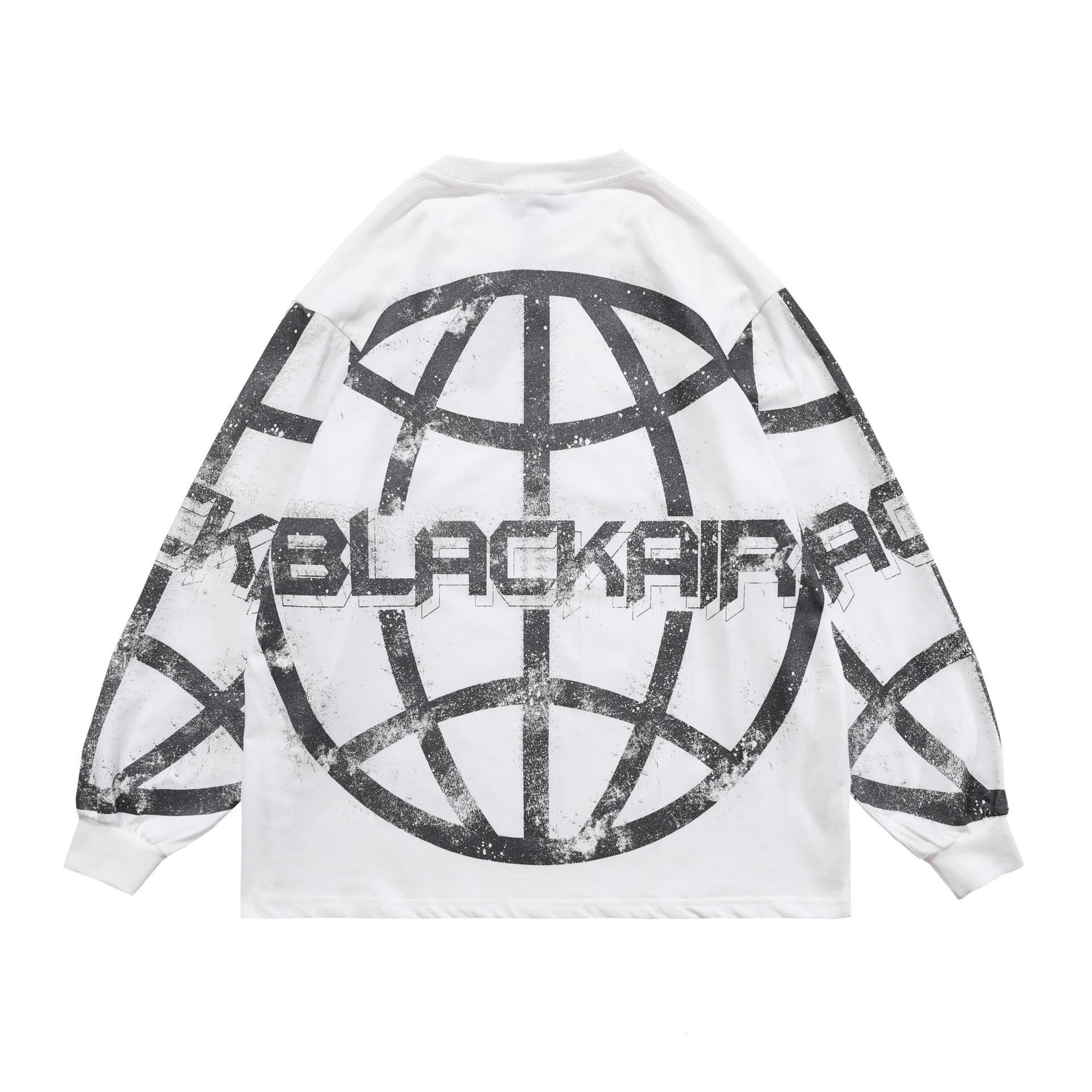 Title 6, Verontruste Print Planet Sweater Alfabet Hiphop...