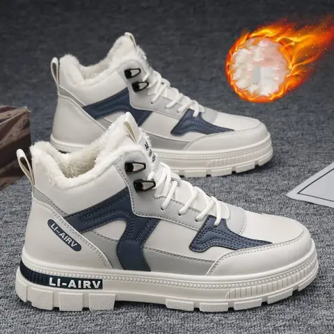 Winter Thickened Velvet Warm Ankle Boots Men Outdoor Subzero