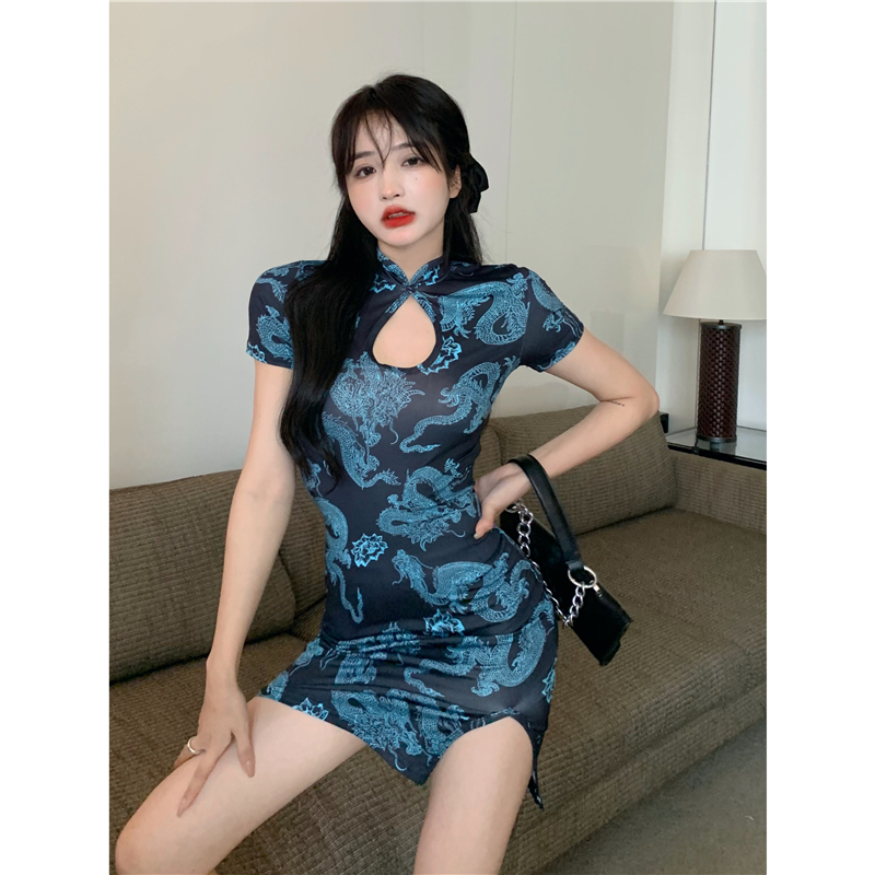 The New Style Bag Hip Skirt Design Sense Slit Waist Skirt