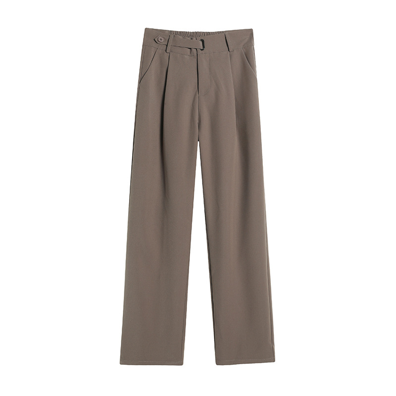 Title 1, Ladies Loose Straight Mopping Suit Long Pants