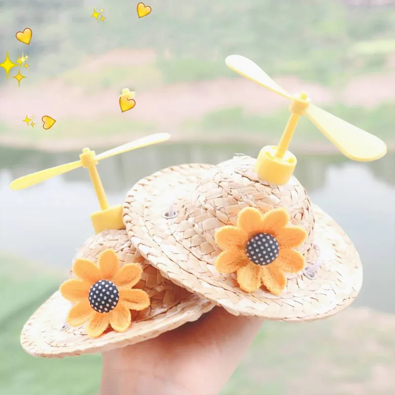 Cat Hat Bamboo Dragonfly Go Out Shade