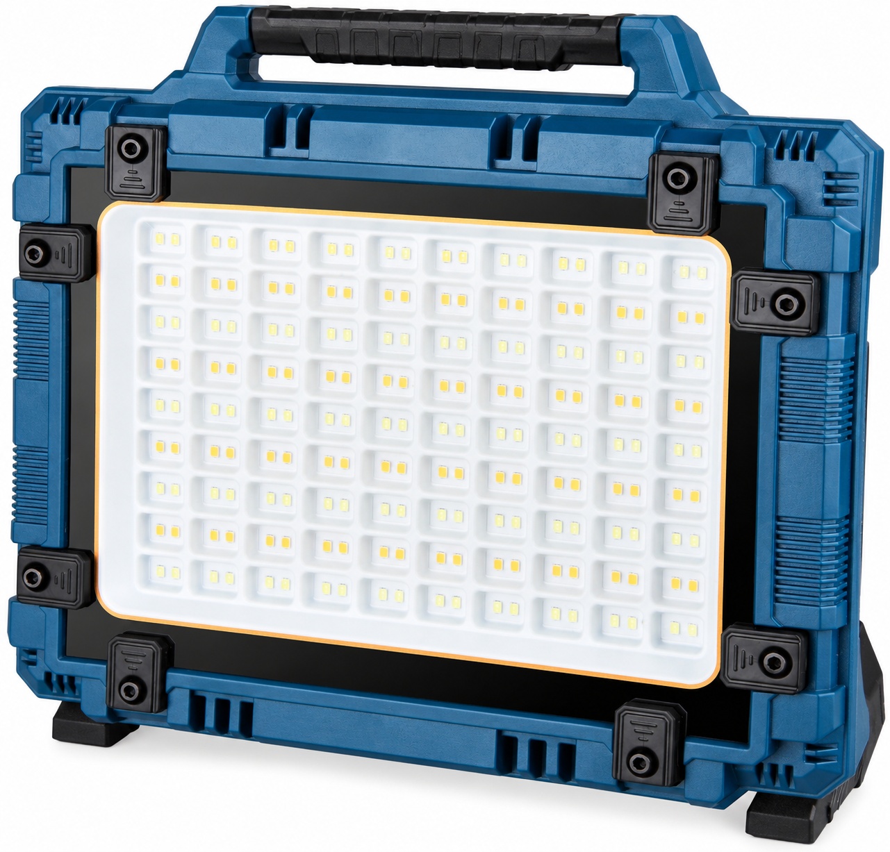 W8110 3 Solar Rechargeable LED Flood Light Type C USB Output Stand Powered Power Bank
