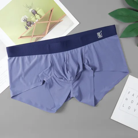 Ice Silk Summer Breathable Boxer Shorts for Men