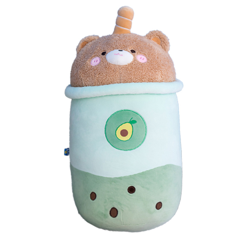 Creative Fruity Milk Tea Cup Pillow Plush Toy