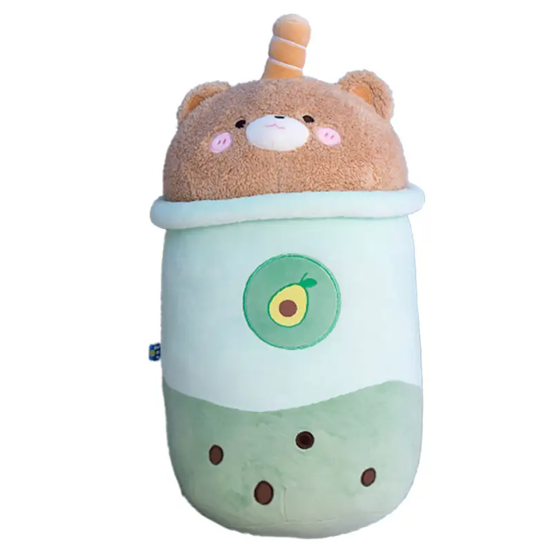 Creative Fruity Milk Tea Cup Pillow Plush Toy