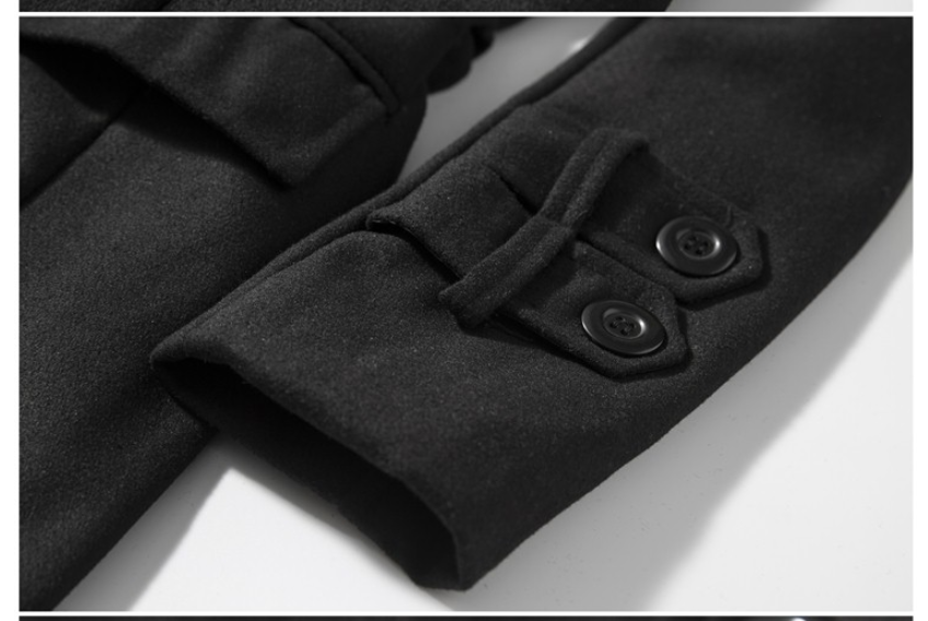  Autumn And Winter Foreign Trade New Men's Woolen Trench Coat