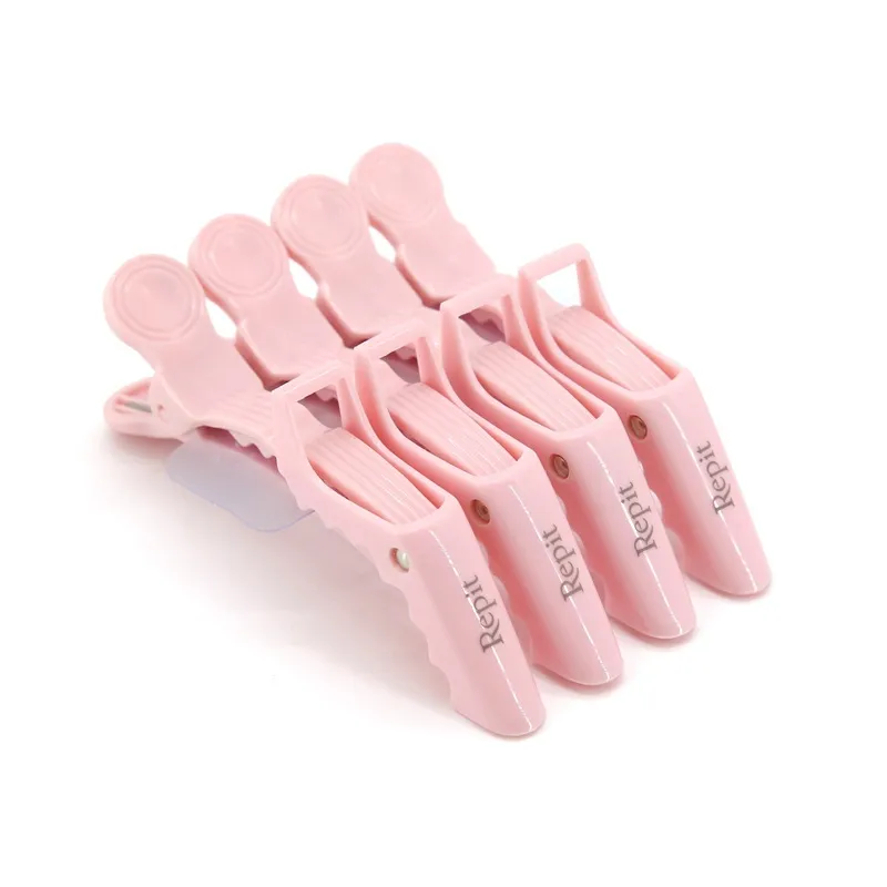 Hairdressing Alligator Clips Hair Cutting Tools Cut Barber Shop - Pink