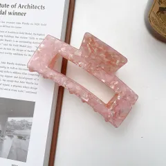 Accessories Large Acetic Acid Hair Grip Clip Hair - Pink - View 1