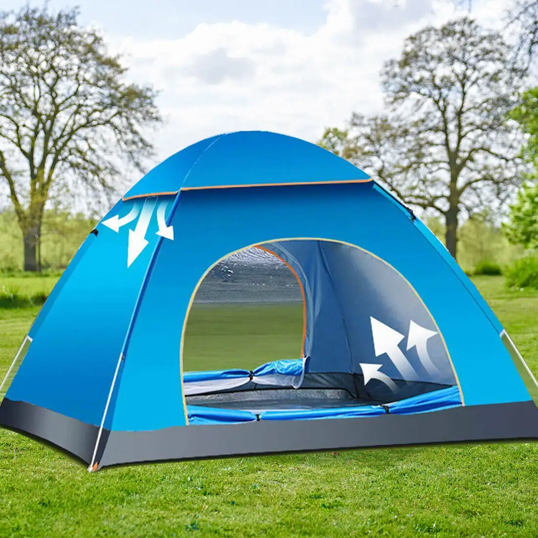 3-4 Person Automatic Pop-Up Camping Tent for Outdoor Hiking