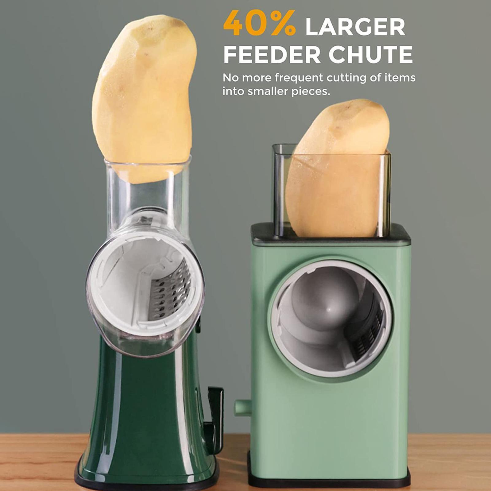 Multifunction Vegetable Cutter Slicer Hand Rotary Grater Shredder Roller N Q1Q4 5