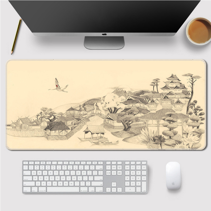 Title 3, Landscape Mouse Mat Home Large Lock Thicken Tab...