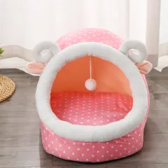 Big Mouth Cat Semi-Enclosed Pet Litter Removable And Washable - Sheep - View 1