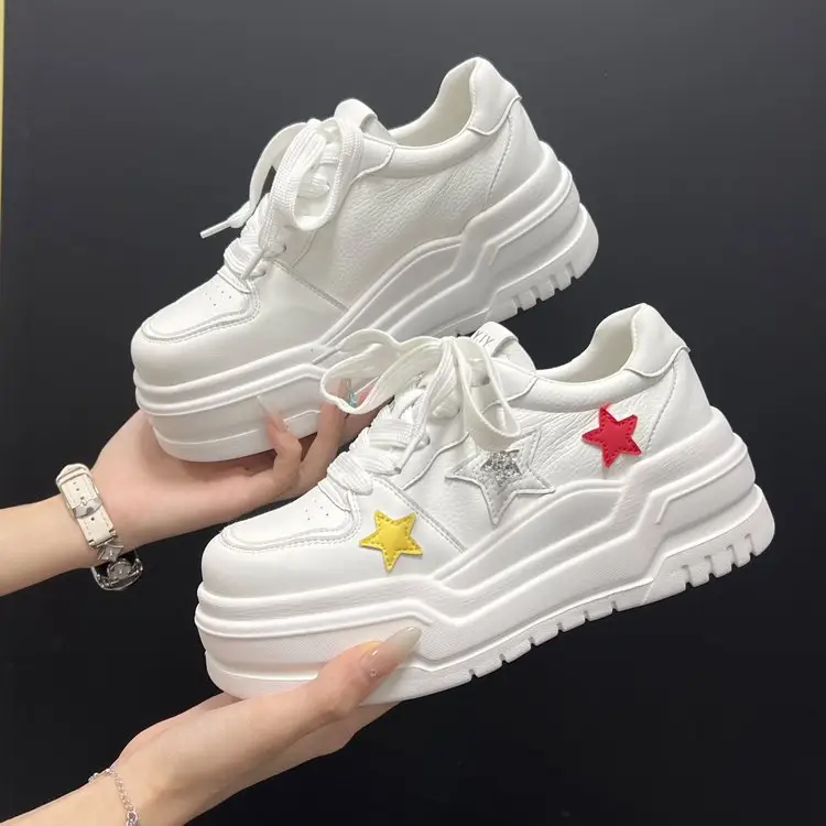 Star And Butterfly White Sneakers, 2026 Spring