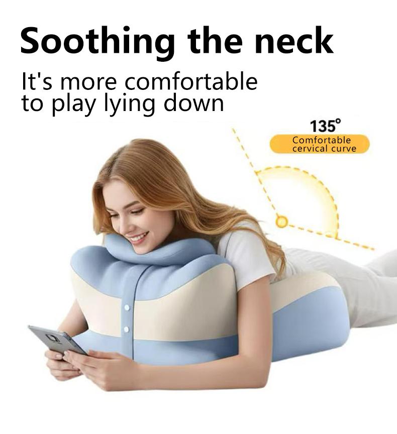 Memory Foam Prone Sleeping Pillow For Relieving Neck Pain And Promoting Deep Sleep. Self-pickup Only.
