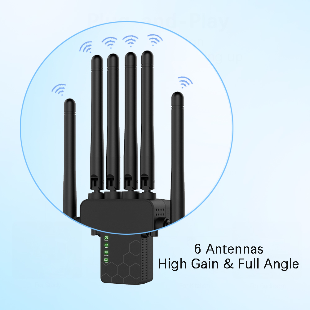 300Mbps WiFi Repeater, 2.4GHz Or 5GHz&2.4GHz, 6 Antenna Wireless Amplifier, AP — image 8