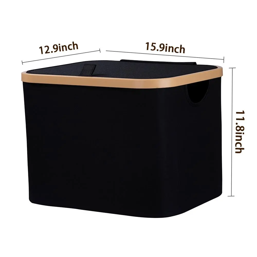 Available In Three Colors, With Or Without Lids, Perfect For Organizing Your Home And Keeping It Tidy - Black
