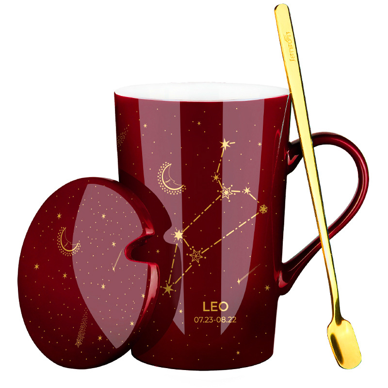 Title 16, Gift Box With Lid Spoon Milk Coffee Cup