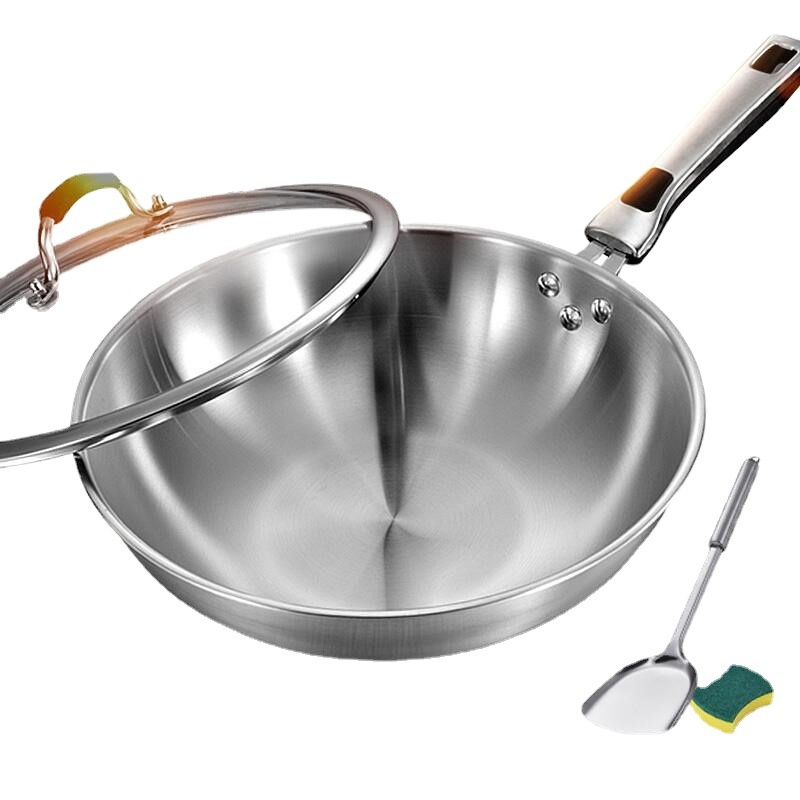 Title 2, Stainless Steel Household Uncoated Frying Pan