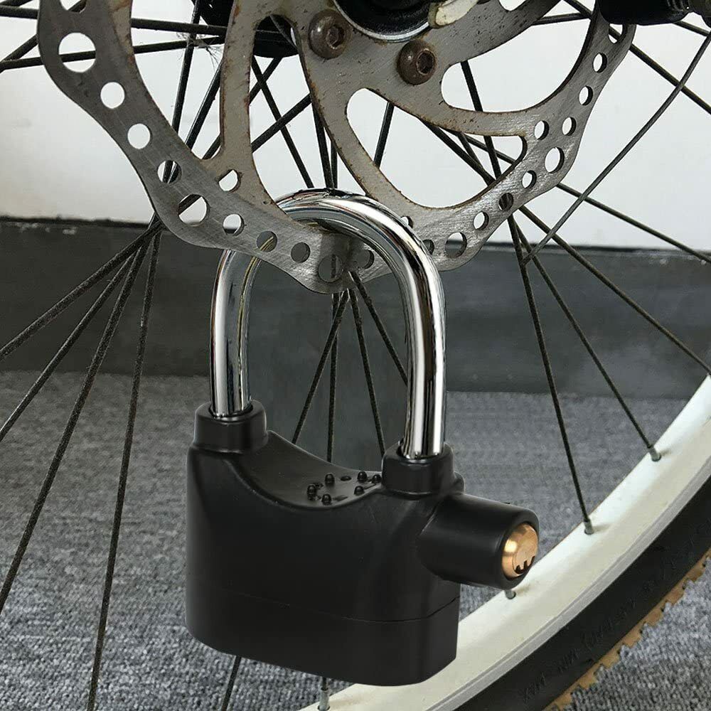 110db Alarmed Padlock Long NEW Heavy Duty Weatherproof Shackle — image 6