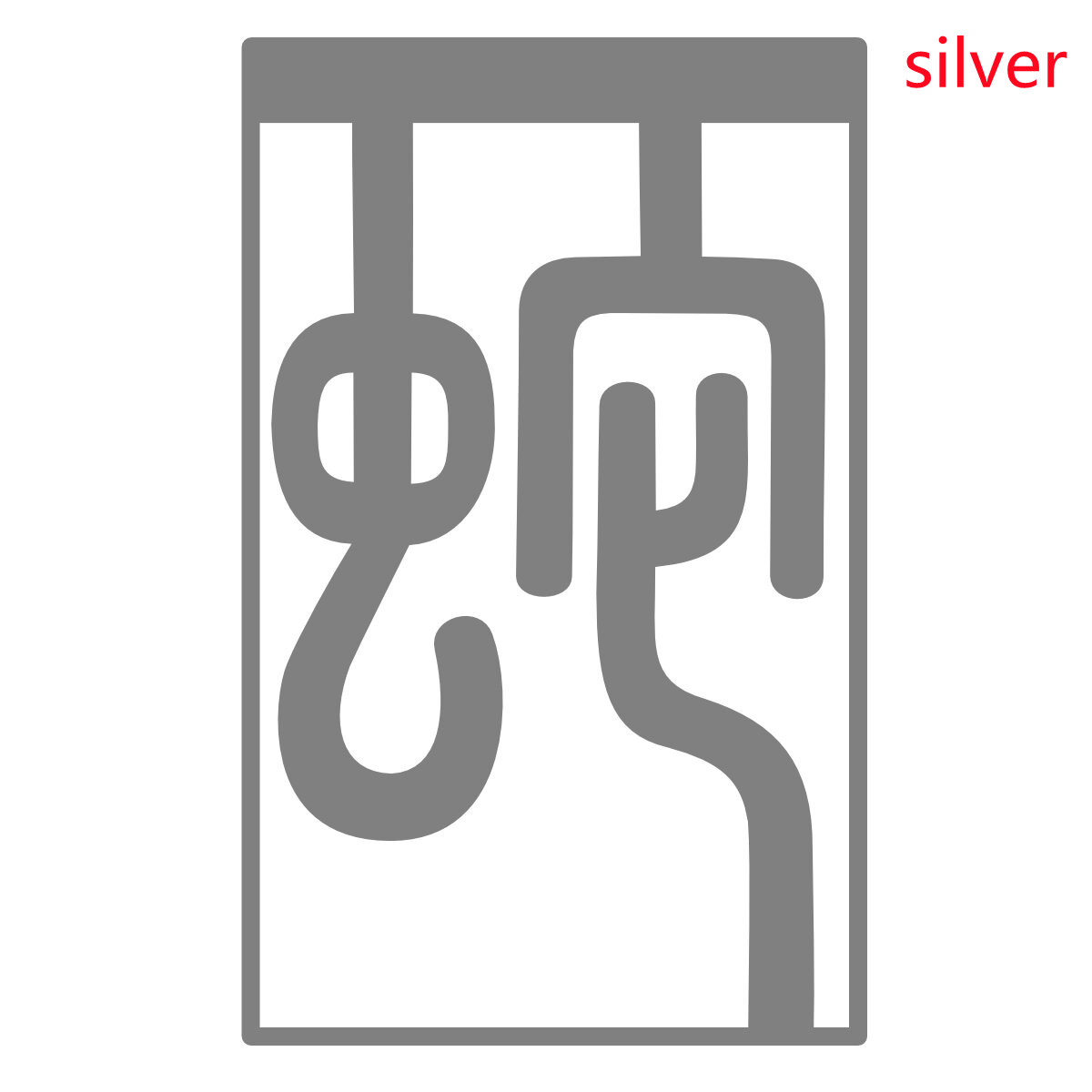 925 Silver Hollow Carved Pendant Necklace