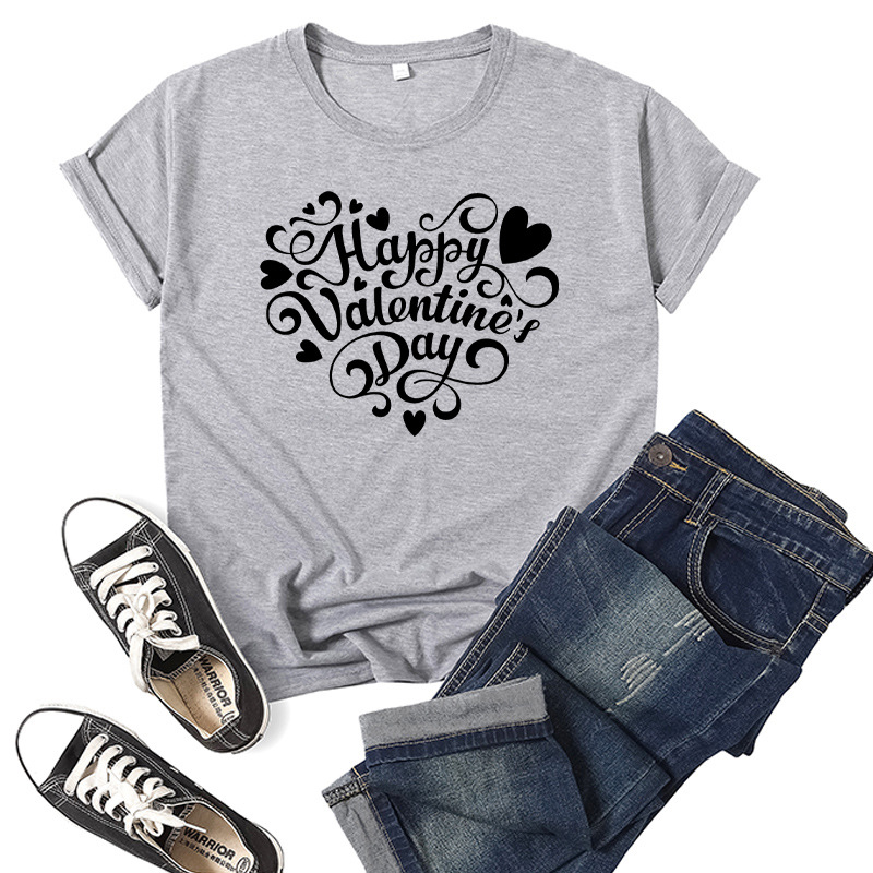 Title 15, Love Print T-shirt met korte mouwen voor heren ...